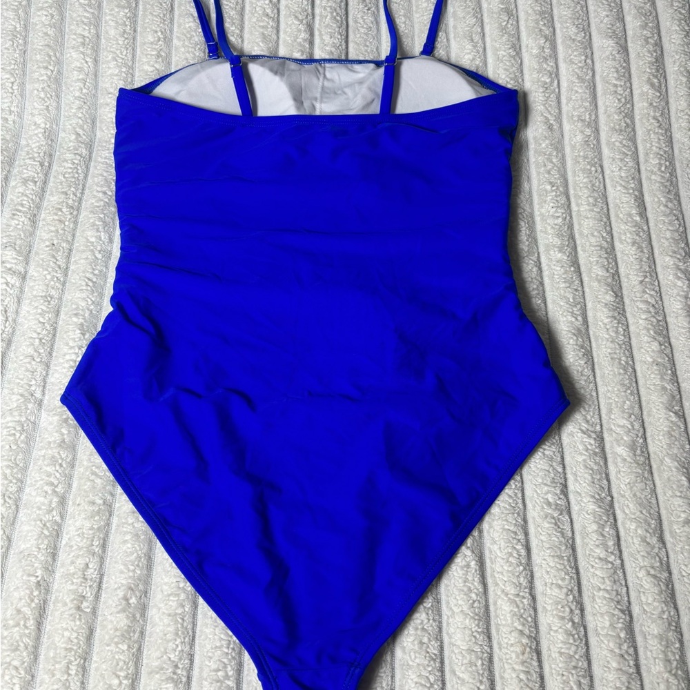 Women's Blue One-Piece Swimsuit. NWOT - Picture 7 of 10